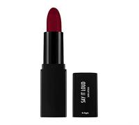 Sleek MakeUP Say it Loud Satin Lipstick, Smooth and Lightweight Formula with Extreme Colour Payoff, No Diggity (Dark Pink) 1.16g