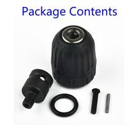 Sleek Metal Keyless Chuck Adapter Featuring Unique Locking Functionality for Optimal Performance in Drilling Tasks (Package:1#)