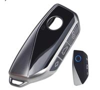 Sleek Metallic Silver Black(Titanium Color) Key Fob Cover for Latest 2023-2025 BMW 7 Series i5 i7 iX X1 X2 X3 X5 X6 X7 XM 530i 540i 760i 840i M60i M70 M5 M50i M60i M235 Alpina XB7