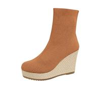 Sleek mid-height boots with a slim heel - the perfect alternative to chic everyday ankle boots., brown, 8.5 UK