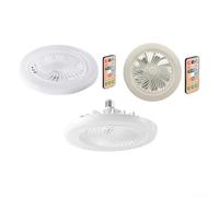 Sleek Mini E27 Ceiling Fan with Integrated Lighting and User Friendly Remote Control for Comfortable Living (A)