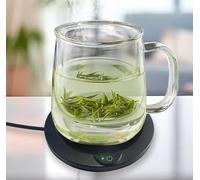 Sleek modern Mug Warmer Coffee Warmer - Cup Warmer with 3 Temp Settings Smart Tea Warmer Portable Beverage Warmer Drink Warmer for Office丨Desk丨Milk丨Hot Drinks（excl Cup） Secret Santa