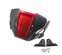 Sleek Motorcycle Front Screen Enhancements Available For All Riders of the Model Years (Red)