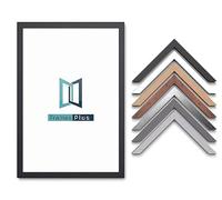 Sleek Range Photo Picture Poster Frames Large Square Small sizes, Hang or stand in both Landscape or Portrait, White, A2 (59.4 x 41.9cm)