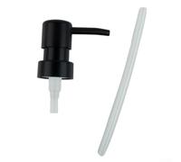 Sleek Round Head Lotion Pump in ABS Plastic, for Use with Bath Products and Compatible with 28/400 Threads (Matte Black)