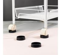 Sleek Round Rubber Pads Designed as an Effective Barrier Against Indentations on For Carpets (4pcs L)