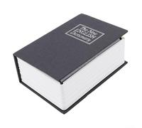 Sleek Secret Book Cash Box with Reliable Combination Lock for Storing Personal Items Safely (Black)