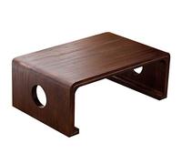 Sleek Solid Wood Side Table - Elegant Coffee Table for Bedroom Balcony or Reading Nook - ge Style for Leisure Tea Time & Relaxation