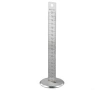 Sleek Stainless Steel Leveling Ruler with Bubble Level Perfect Addition to Your Toolbox
