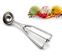 Sleek Style® Ice Cream Scoops with Easy Trigger Heavy Duty Stainless Steel Cookie Scoop Large Sized Good Grips for Mashed Potato, Meatballs, Muffins, Mellon Balls and Cookie