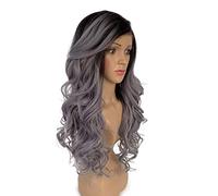 SLEEK Synthetic Lace Front Wig 22’’ Side-Part Curly Wave Synthetic Lace Wig with Baby Hair LILAC Wigs SPOTLIGHT 101 ADRIANA LACE WIG for Women Heat Resistant Fiber 245g-TT6/LILAC