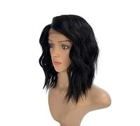 SLEEK Synthetic Lace Front Wigs 14.5'' Loose Wave Wigs Side-Part Lace Front Wig with Baby SPOTLIGHT 101 KYLIE LACE WIG Hair Heat Styled HighTemperature Fiber 4'' Deep Lace Parting 155g-1B