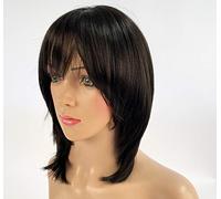 SLEEK Synthetic Wig 15 inch Shoulder Length MEAGAN Cospaly Fashion Wig fiber Wig Adjustable Cap 115g-2