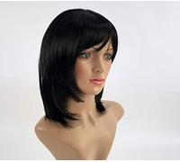 SLEEK Synthetic Wig 15 inch Shoulder Length MEAGAN Cospaly Fashion Wig fiber Wig Adjustable Cap 115g-1