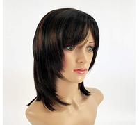 SLEEK Synthetic Wig 15 inch Shoulder Length MEAGAN Cospaly Fashion Wig fiber Wig Adjustable Cap 115g- FS1B/30