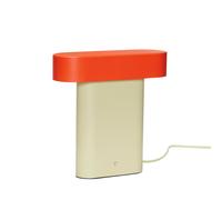 HÜBSCH LED table lamp Sleek, light green/red, iron, PC