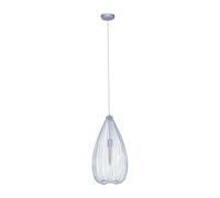 Sleek Teardrop Silver Pendant Light, Effortlessly Maintained Down Light Wall, Contemporary Ceiling Light