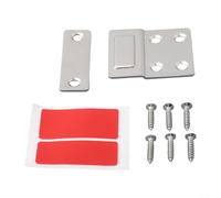 Sleek Thin Magnetic Cabinet Buckle Rust Proof and Without Tools or Hardware Required (Silver)