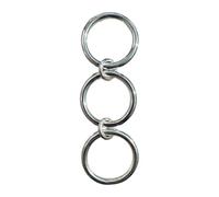 Sleek Triple Rings Styles Finger Stylish Three Link With Solid Texture Unique Designs For Trendy Women Korean Jewelry