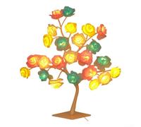 Sleek USB Led Night Light Featuring Beautifully Designed White Roses For Romantic Nights or Casual Gatherings (Colorful)