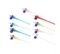 Sleek Vintage Glass Dipping Pen Essential Accessory for Calligraphy Practice and For Artistic Endeavors (Red)