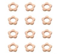 Sleek Wooden Napkin Rings Enhanced by For Five Pointed Star Elements for Improved Visual Appeal at Dining Events