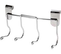 SleekAura Heavy Duty BBQ Tool Holder Rack - Premium Stainless Steel Grilling Tool Organizer with 4 Hooks