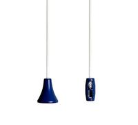 sleeklight Bathroom Light Pull Cord Strings, Classic Acorn Handle in a Choice of Fun Colours. White Cord. (Navy Blue)