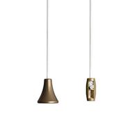 sleeklight Bathroom Light Pull Cord Strings, Classic Acorn Handle in a Choice of Fun Colours. White Cord. (Gold)