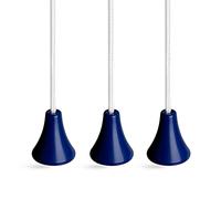 sleeklight Light Pull Cord and Handle. Choice of Navy Blue Handle Type with Ice White Cord. Package of Three. (Acorn)