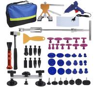 Sleeleece 66PCS Dent Puller,Auto Body Dent Puller Kit,Paintless Car Dent Repair Tool with Dent Remover Kit & High Adhesion Glue Sticks for Auto Hail Damage Large & Small Ding Dent Removal Repair