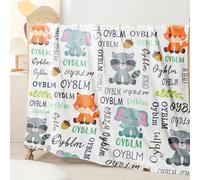 Sleeleece Personalised Baby Blankets,Custom Blanket with Name,Personalized Name Blanket for Kid,Customised Name Throw Blanket,Baby Blanket for Newborn for New Dad,New Mom,baby Girl or boy Gifts