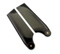 SLEEMNG 105mm Carbon fiber Tail Blade for Align for Tr-ex Tarot RC 700 Helicopter(Schwarz)