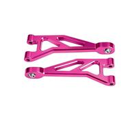 SLEEMNG 7075 Alloy Rear Upper Suspension Arms For AR-RMA 1/16 Mini for Kr-aton 3S ARA-2675 MAKM057(Pink)