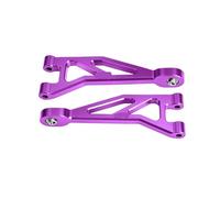 SLEEMNG 7075 Alloy Rear Upper Suspension Arms For AR-RMA 1/16 Mini for Kr-aton 3S ARA-2675 MAKM057(Purple)