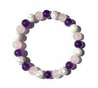 Sleep Aid Bracelet with Hematite Amethyst Bead Bracelet Emotional Mental Balance