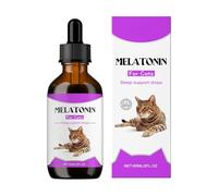 Sleep Aid for Cats | 60ml Liquid Drops - Relaxant Aid for Car Ride Thunderstorm Separation New Environment Grooming Noisy Households Vet Visits