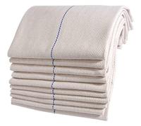 Sleep and Beyond Oven Cloths Heat Resistant Heavy Duty, 100% Cotton Herringbone Weave Professional Catering Quality Oven Cloth (Natural, 48x74cm, 10 Pack)