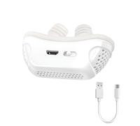 Sleep Apnea Devices Anti Snoring Micro CPAP Portable Comfortable Snoring Stopper Dual Vortex Airflow Technology Effective Snoring Improve Sleep Silent Nasal Breathing Aid for Men Women White