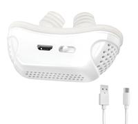 Sleep Apnea Devices Anti Snoring Micro CPAP Snoring Stopper Improve Sleep Silent Nasal Breathing Sleep Apnea and Stop Snoring Aid for Men Women Portable Comfortable Reusable Dual Vortex Airflow White