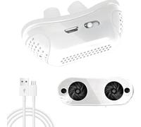 Sleep Apnea Devices - Micro CPAP Machine, Anti-Snoring Maskless Device, Portable CPAP for Sleep Apnea, Compact and Lightweight Sleep Aid, Mini CPAP for All Nose Shapes (White)