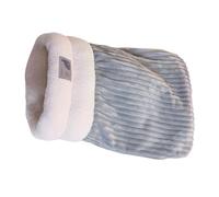 Sleep Bag Fleece Winter Blanket Pocket Nest Thicken Lining Furry Warm Wrap For Pet Kitten Puppy Gray/White/Brown Pet Bed For Small Dogs