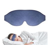 Sleep Blindfold - 25x9.5x1cm | 3D Eye Cover for Sleeping, 100% Light Blocking, Soft, Lightweight, Unisex, Moulded Bedspread with Adjustable Straps | Travel, Nap, Meditation