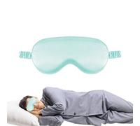 Sleep Blindfold Cover - 25cm Night Eyeshade, Soft Light Blocking | Comfortable Elastic Travel Rest Shield for Home Offices Train Commuting Naps Relaxation Recovery Support Aid Pillow