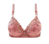 Sleep Bras for Large Busts Women Wireless Everyday Bra Adjustable Shaper Bra Comfort Breathable Push Up Crop Top Soft Cup Plus Size Underwear Support Comfortable Lounge Lingerie For Yoga