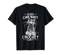 Sleep Can Wait Crochet Can't Funny Sleep Pajama T-Shirt