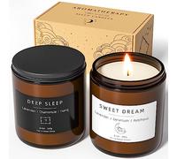 Sleep Candles Gifts for Women, Lavender Scented Candles Gift Set for Anxiety, Lavender Promotes Sleep, Chamomile Relieves Stress, Relaxation Gifts for Women (2 Pack, 480g)
