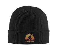 Sleep Cap Bigfoot is My Animal Thermal Hat Adjustable Knit Winter Hat Classic Knit Cuffed Winter Hat for Adults Running Travel