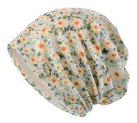 Sleep Cap for Hair Loss, Cotton Slouch Beanie Hat for Women Floral Lace Turban Beanie Skull Cap, Soft Chemo Headwear for Sleeping Yoga Running Cycling, Breathable Sport Cap Headwrap Classic Baggy Hat