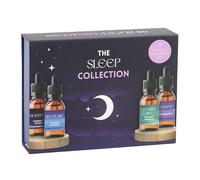 Sleep Collection Essential Oils Set - 4 x 10ml Blends (Lavender, Vetiver, Chamomile, Patchouli, Rose Geranium) for Relaxation, Calm & Restful Nights - Includes Dropper Lids for Easy Application